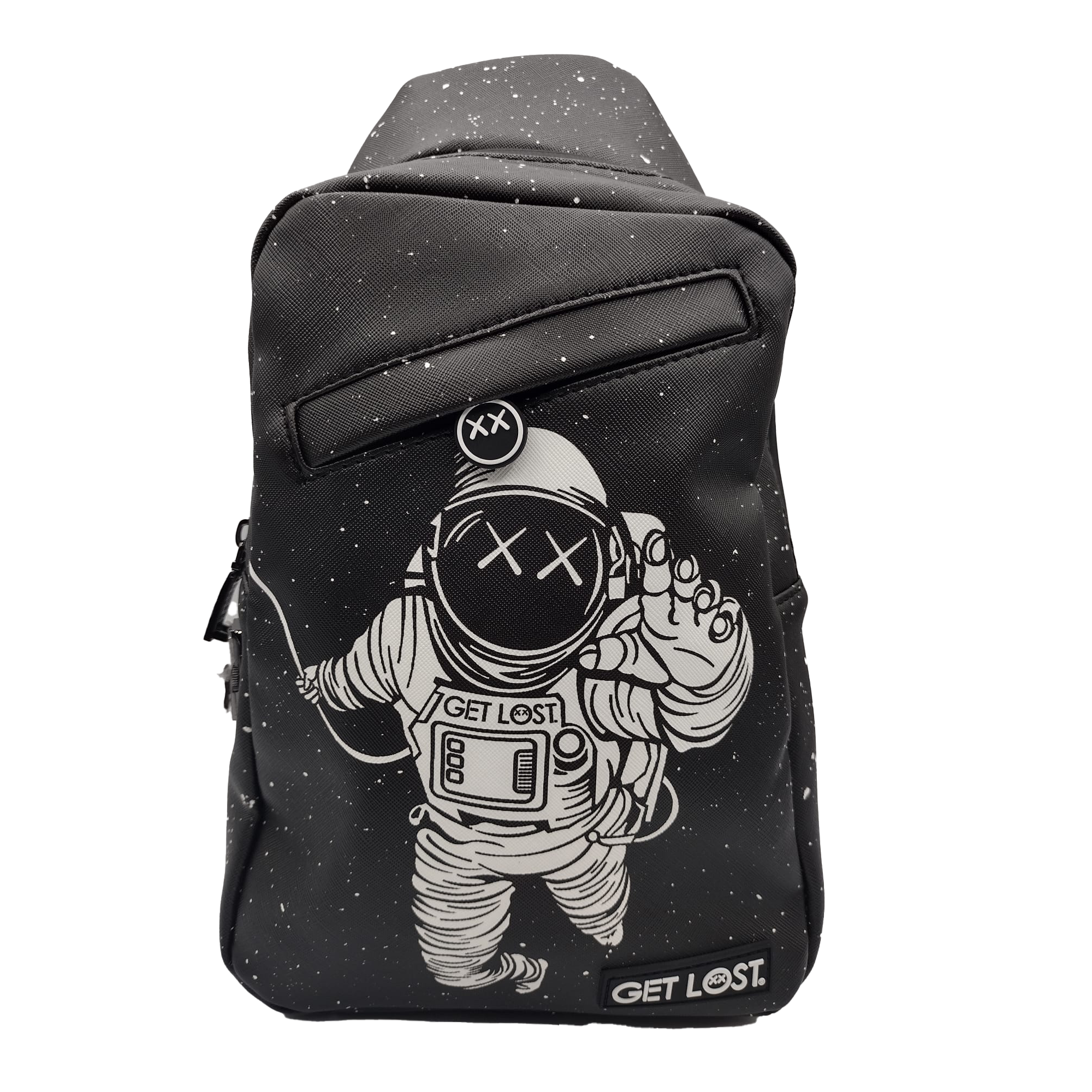 SB-SL-007 Get Lost - Premium Saffiano Leather Shoulder Bag (Get Lost Astronaut)