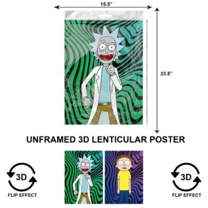 3DLPNF-026 Cartoon - Rick and Morty Large UnFramed Poster