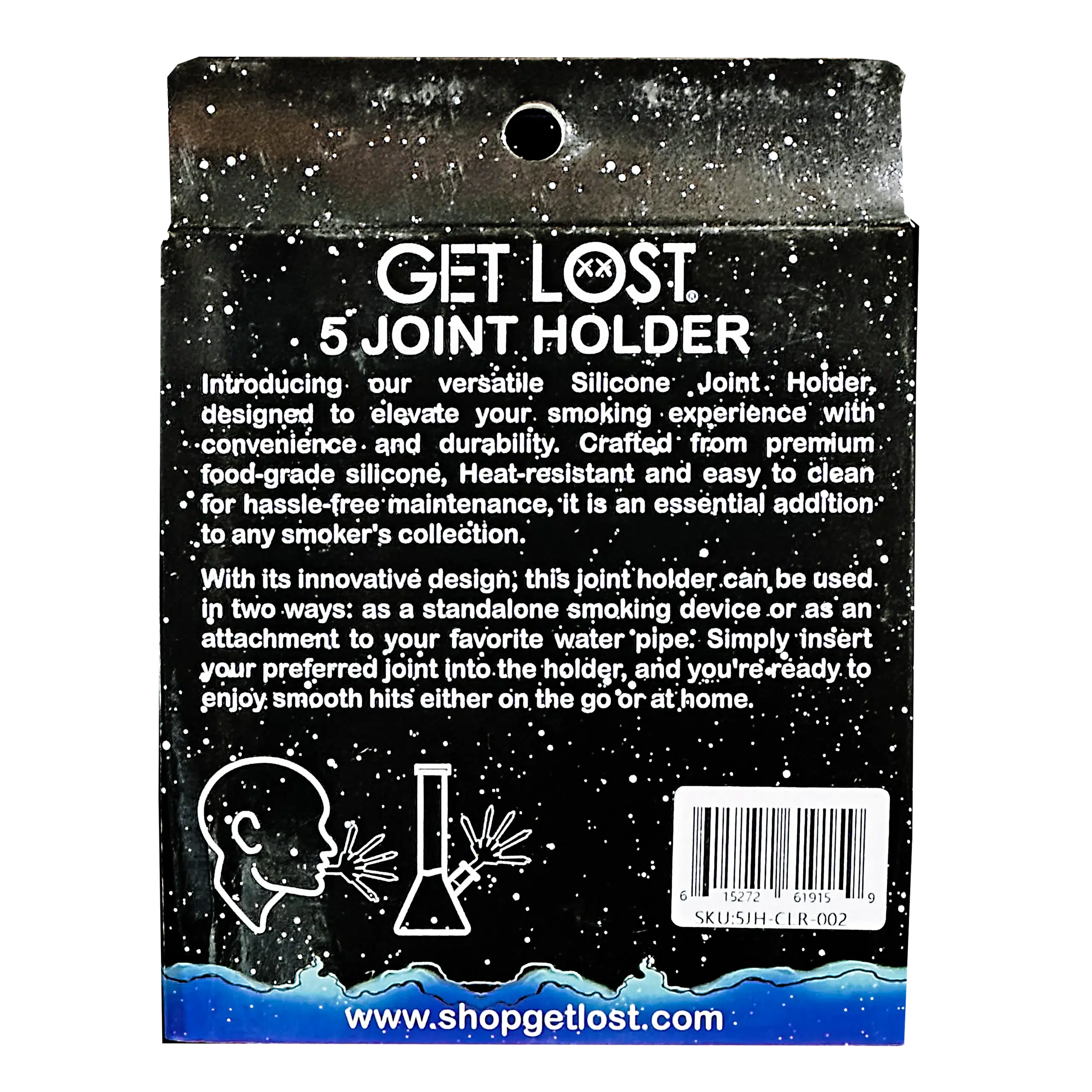 5JH-CLR-002 - Get Lost Silicone Joint Holder – Dual-Use 5-Joint Adapter (Colorful) - Image 2