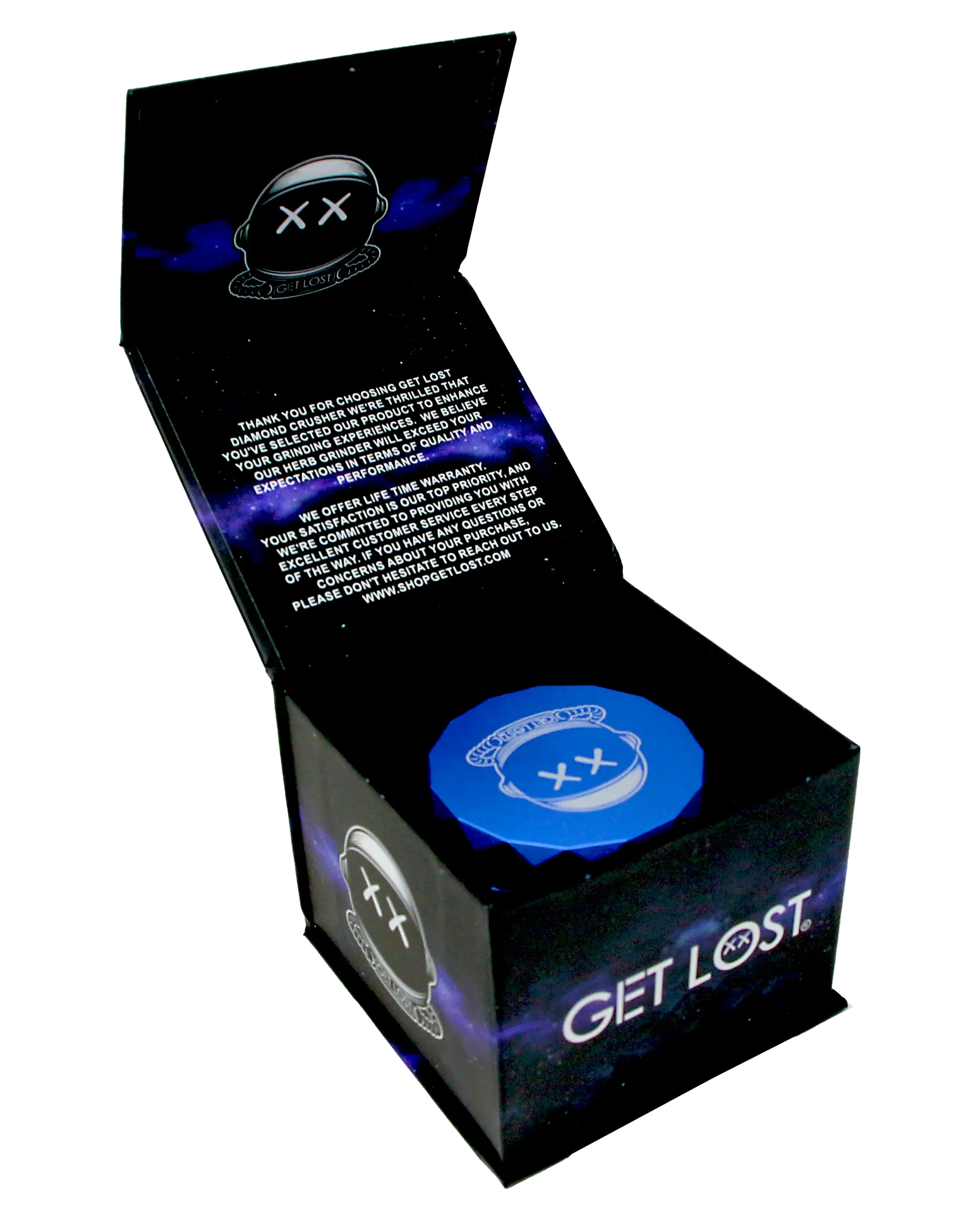 DC-PB-001 Get Lost Premium Aluminum Grinder Diamond Crusher (Blue) - Image 10