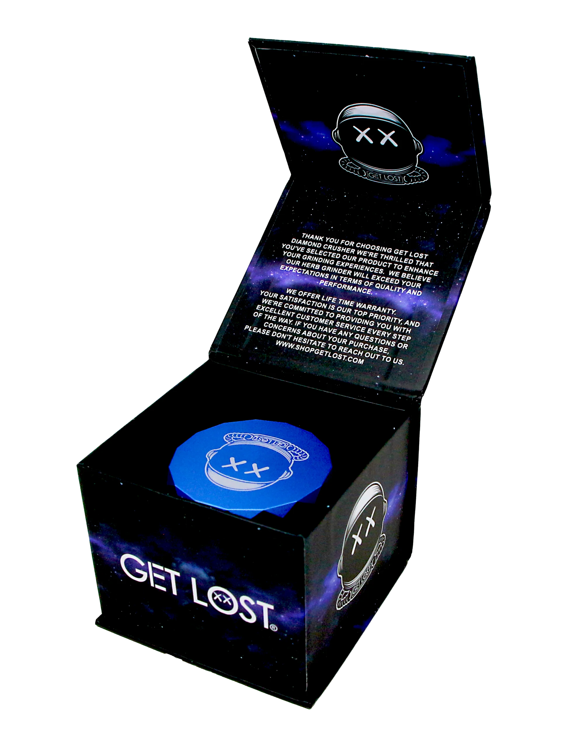 DC-PB-001 Get Lost Premium Aluminum Grinder Diamond Crusher (Blue) - Image 11