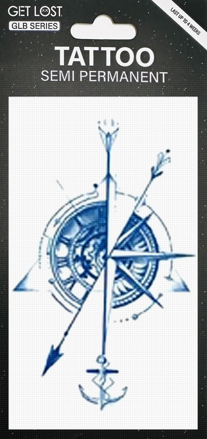 GLB-021 Semi Permanent Tattoo 2.75"x4.75"