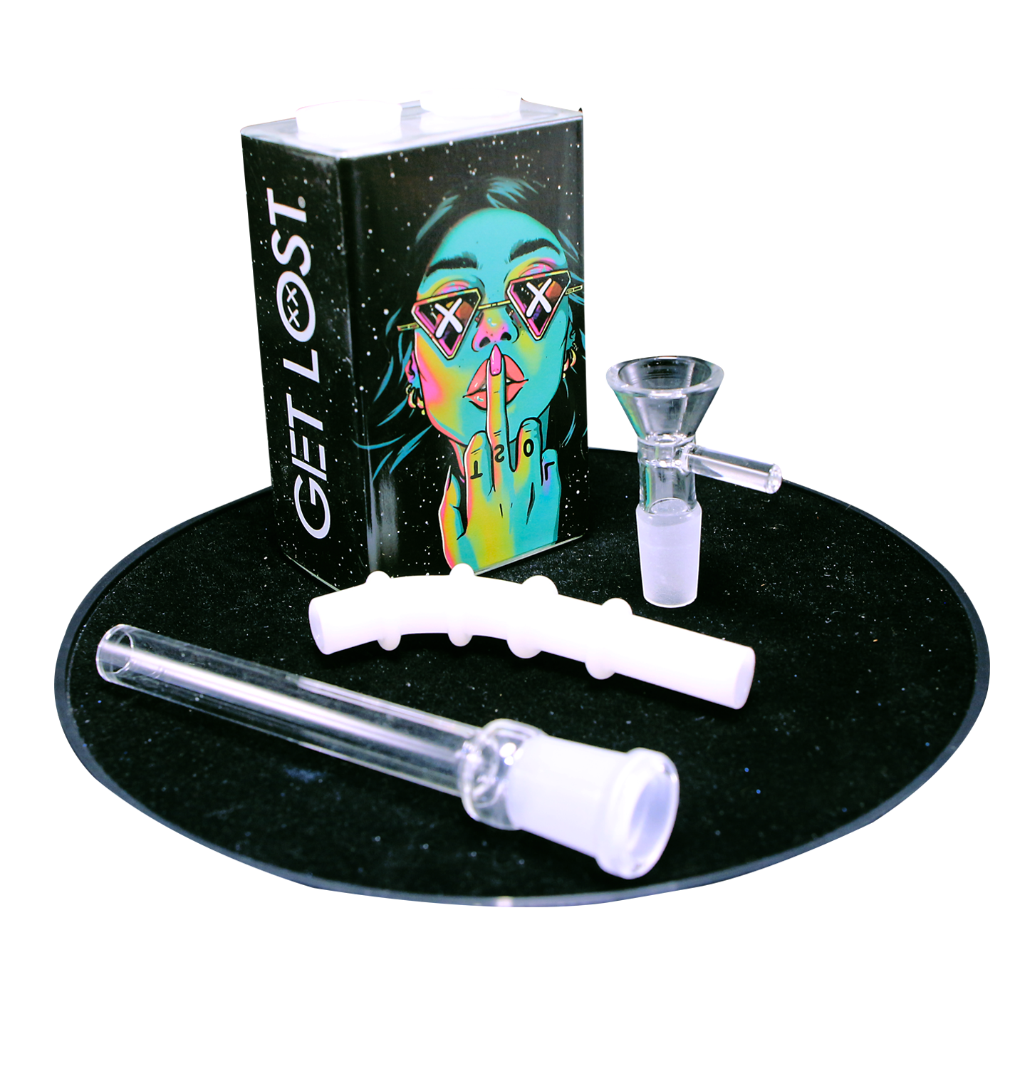 JB-009 Glass Juice Box Pipe (Cookie Monster) - Image 8