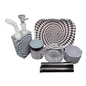 JB-GS-006 Get Lost Juice Box Gift Set 7 In 1 (Black and White Spiral)