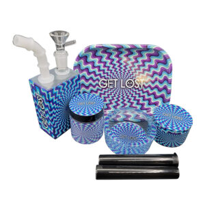 JB-GS-009 Get Lost Juice Box Gift Set 7 In 1 (Blue and Purple Spiral)