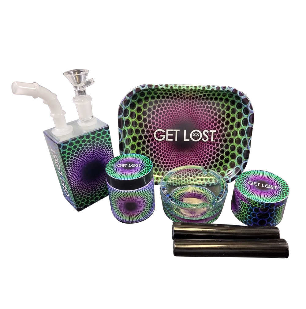 JB-GS-010 Get Lost Juice Box Gift Set 7 In 1 (Trippy Spiral)