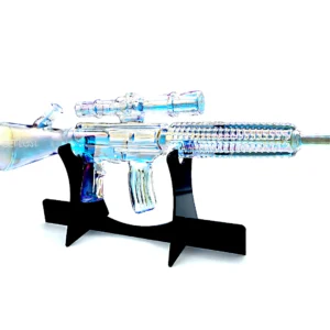 M416-CRBW-003 Get Lost M416 Glass Gun Water Pipe (Clear Rainbow)