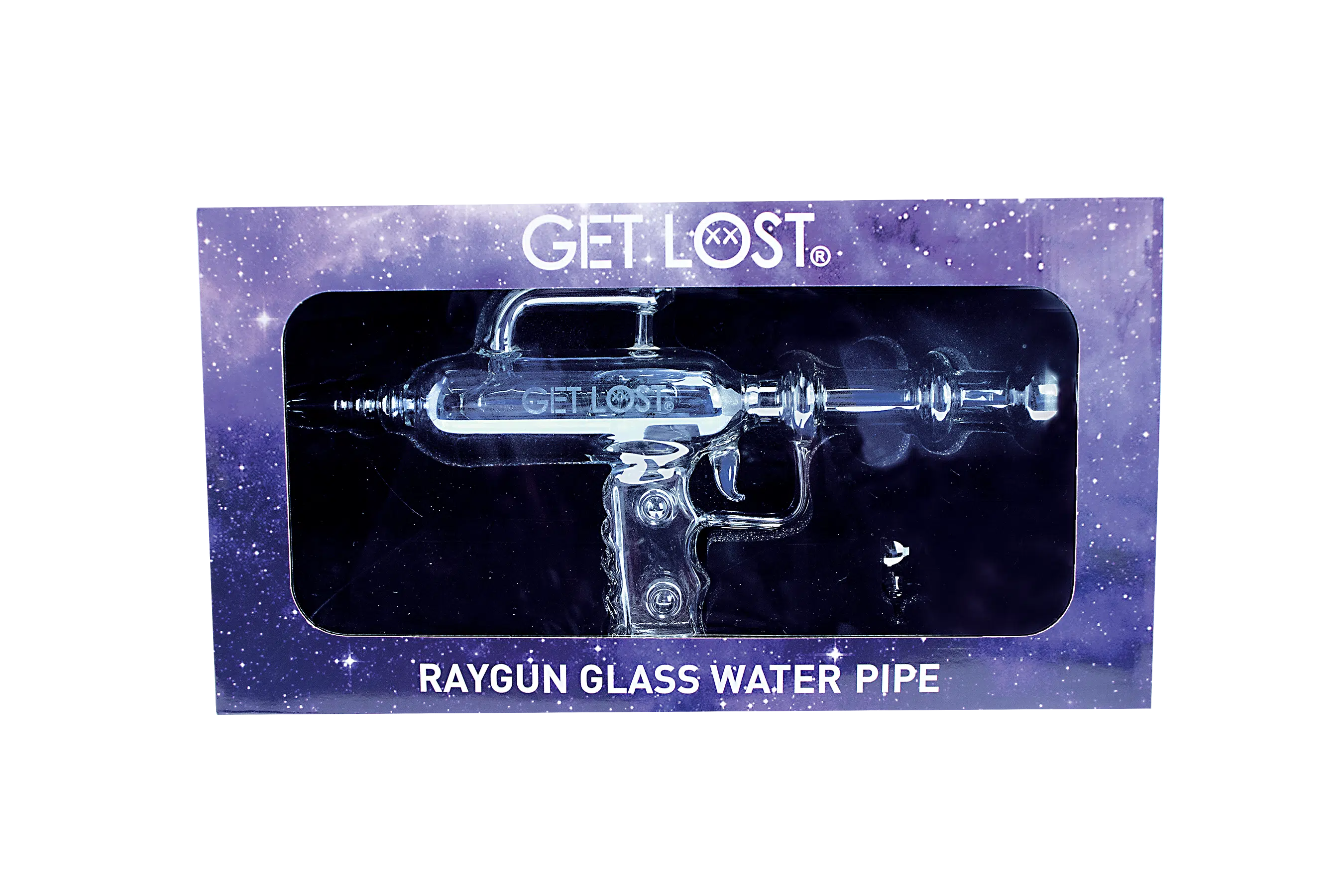 RGG-PLAT-004 - Get Lost RayGun Glass Water Pipe (Platinum) - Image 5