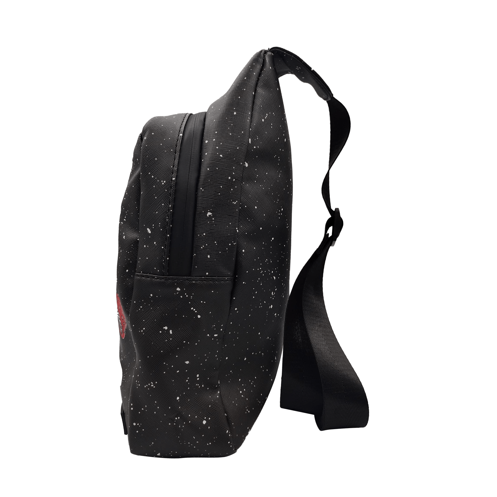 SB-SL-009 Get Lost - Premium Saffiano Leather Shoulder Bag (Galaxy Skull) - Image 2