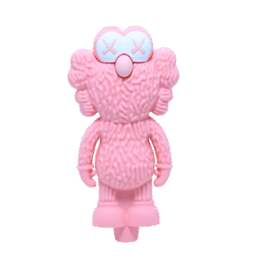 SHP-010 Silicone Hand Pipe - Pink Kaws