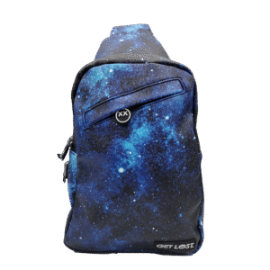 SB-SL-015 Get Lost - Premium Saffiano Leather Shoulder Bag (Blue Galaxy)