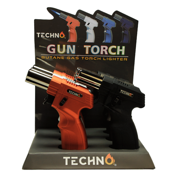 19012 Gun Slant Torch Lighter - (6 Count)