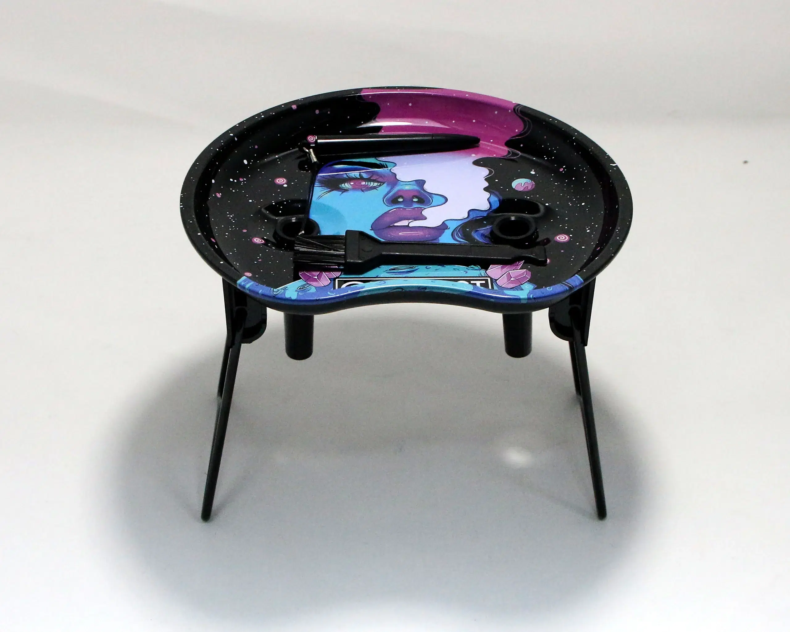3DRTS-001 - 3D Rolling Tray Station 001 - Blue Get Lost Girl - Image 5