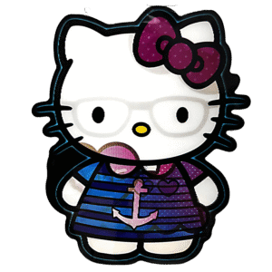 3D3DK079 Hello Kitty Anchor Sticker