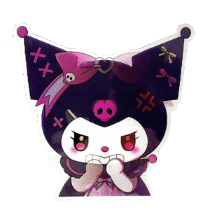 3D3DK084 My Melody Kuromi Evil Sticker