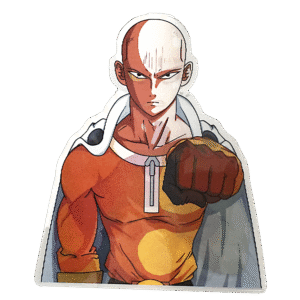 3D3DK139 Anime One-Punch Man Saitama Sticker