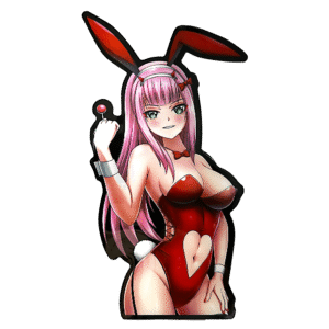 3D3DK166 Anime XXX Zero Two Bunny Sticker