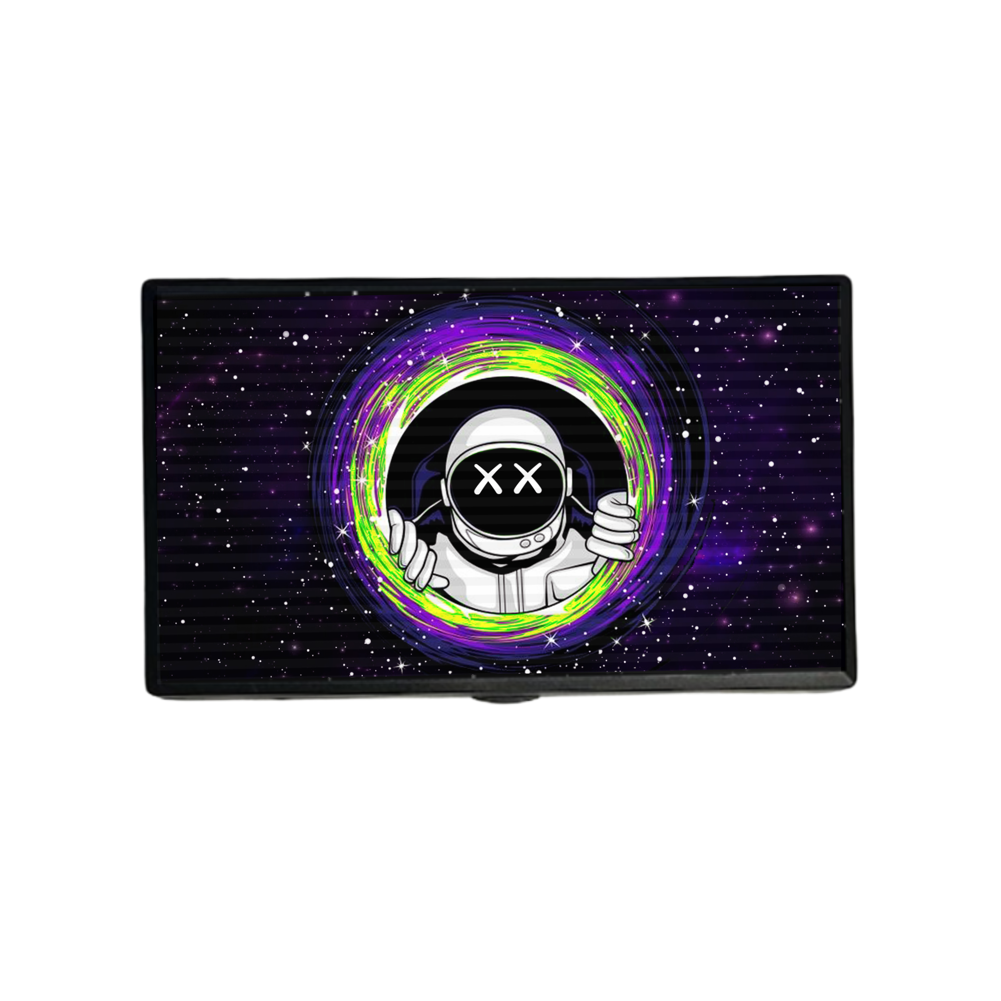 M3DS-006 Get Lost Mini 3D Digital Scale - 3D Flip Effect - Astronaut Peaking Out Circle