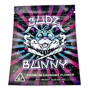 1 Gram Mylar Bag – Premium Smell-Proof Flower Packaging - Budz Bunny (100 Count) CMB-1G-019