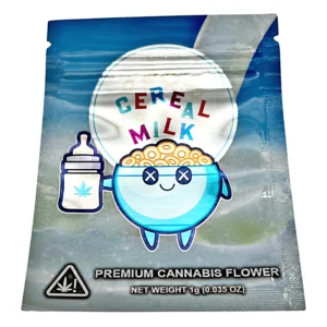1 Gram Mylar Bag – Premium Smell-Proof Flower Packaging - Cereal Milk (100 Count) CMB-1G-023