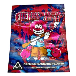 1 Gram Mylar Bag – Premium Smell-Proof Flower Packaging - Cherry AK-47 (100 Count) CMB-1G-026