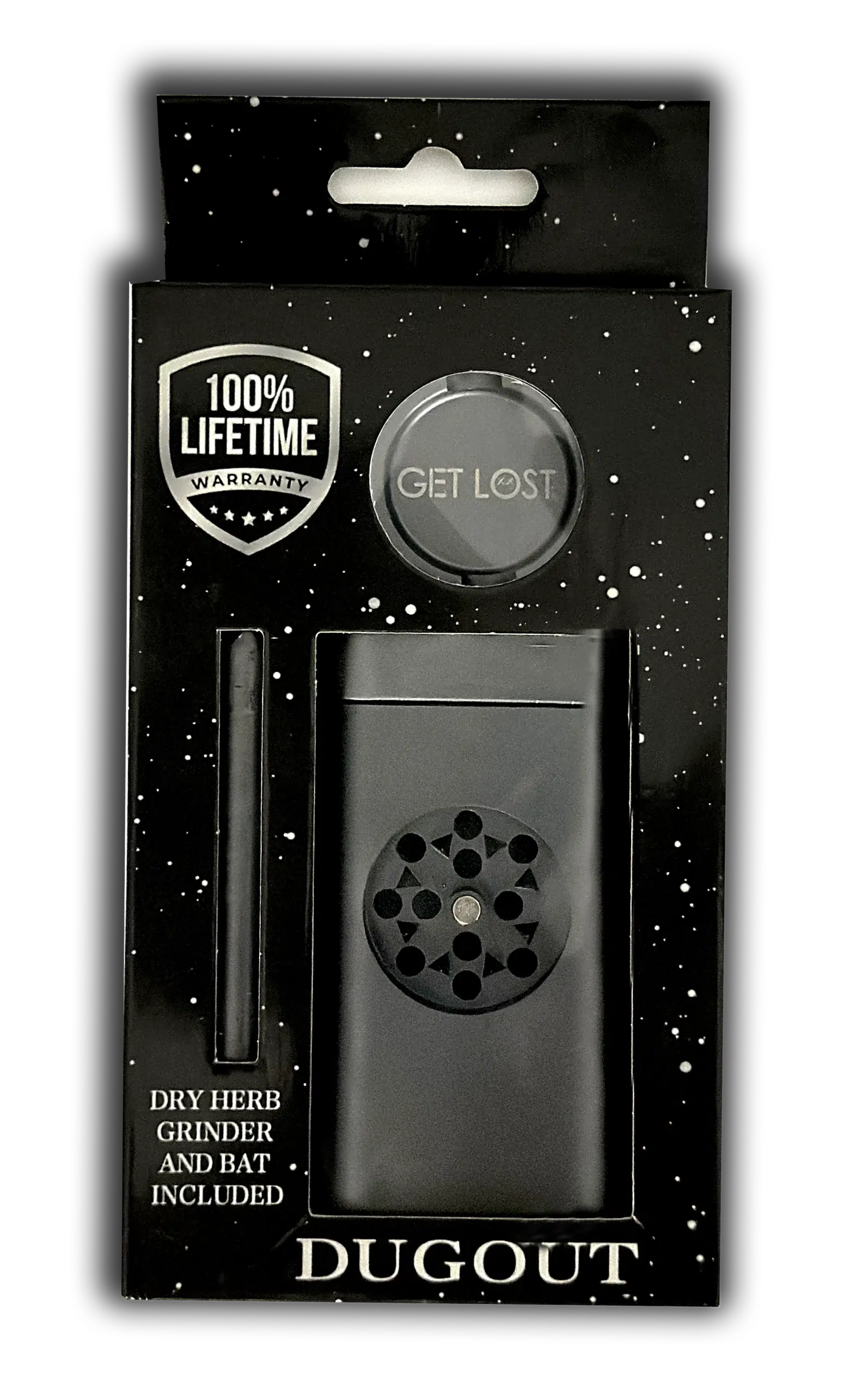 MDG-BLK-002 - Get Lost Aluminum Dugout Grinder (Black) - Image 3