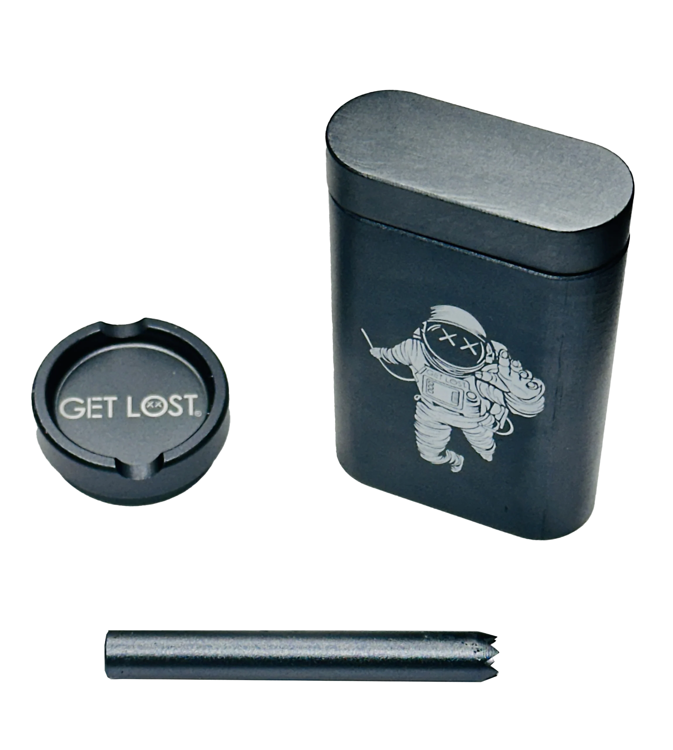 MDG-GRY-003 - Get Lost Aluminum Dugout Grinder (Grey) - Image 2