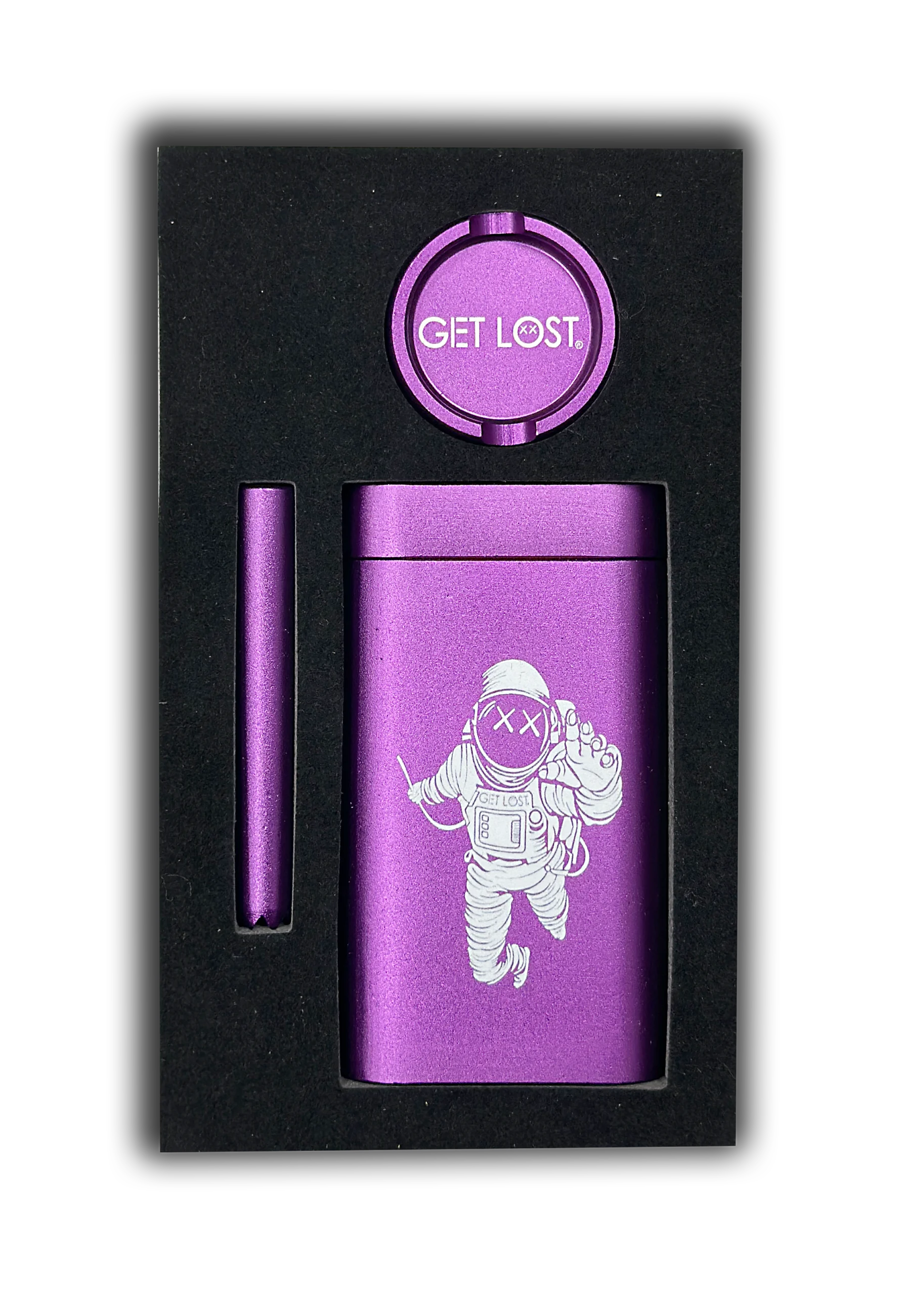 MDG-PUR-004 - Get Lost Aluminum Dugout Grinder (Purple) - Image 5