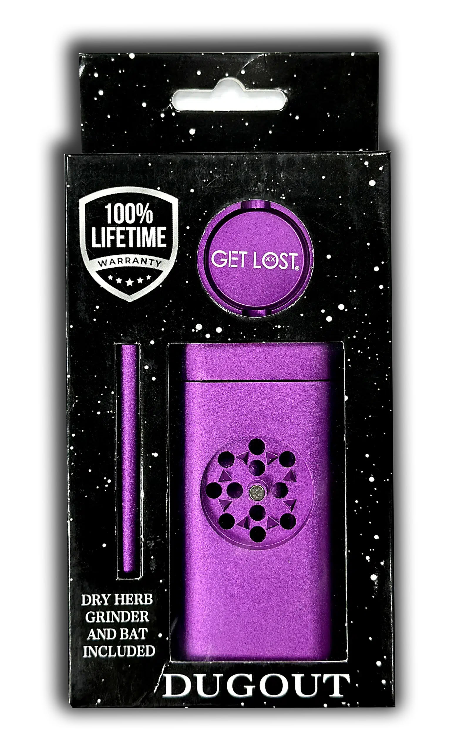 MDG-PUR-004 - Get Lost Aluminum Dugout Grinder (Purple) - Image 4