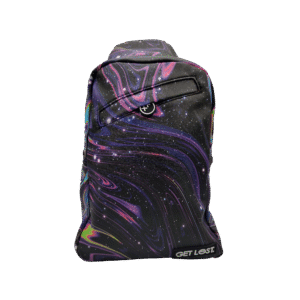 SB-SL-014 Get Lost - Premium Saffiano Leather Shoulder Bag (Trippy Galaxy)