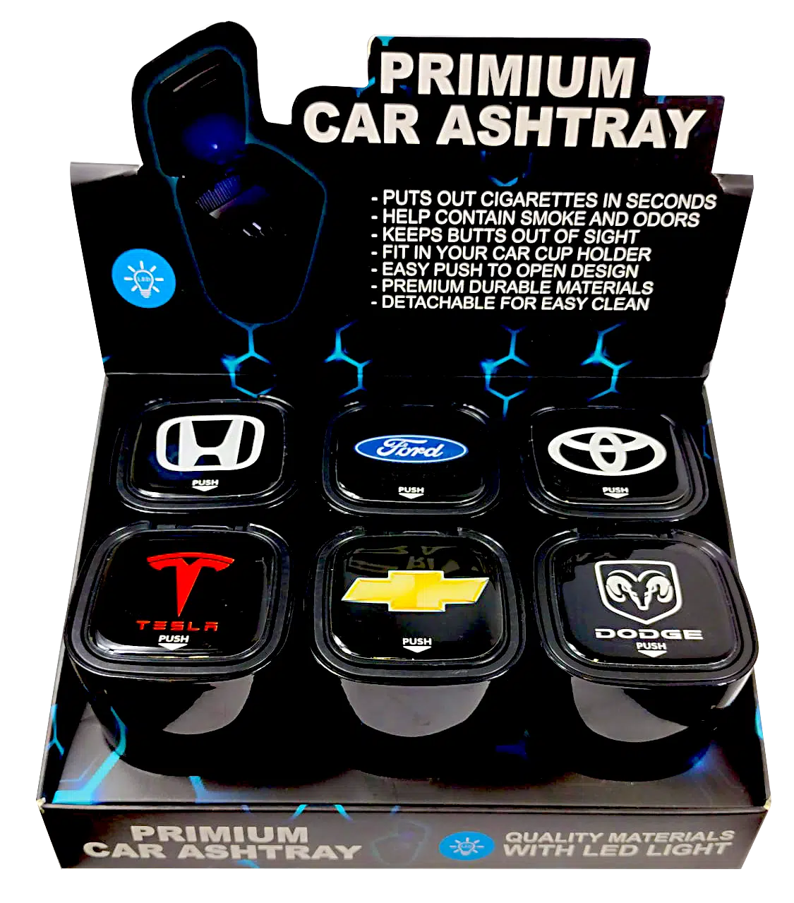 CBA-001 - Get Lost Car Brand Ashtray (6 Count) - Image 6