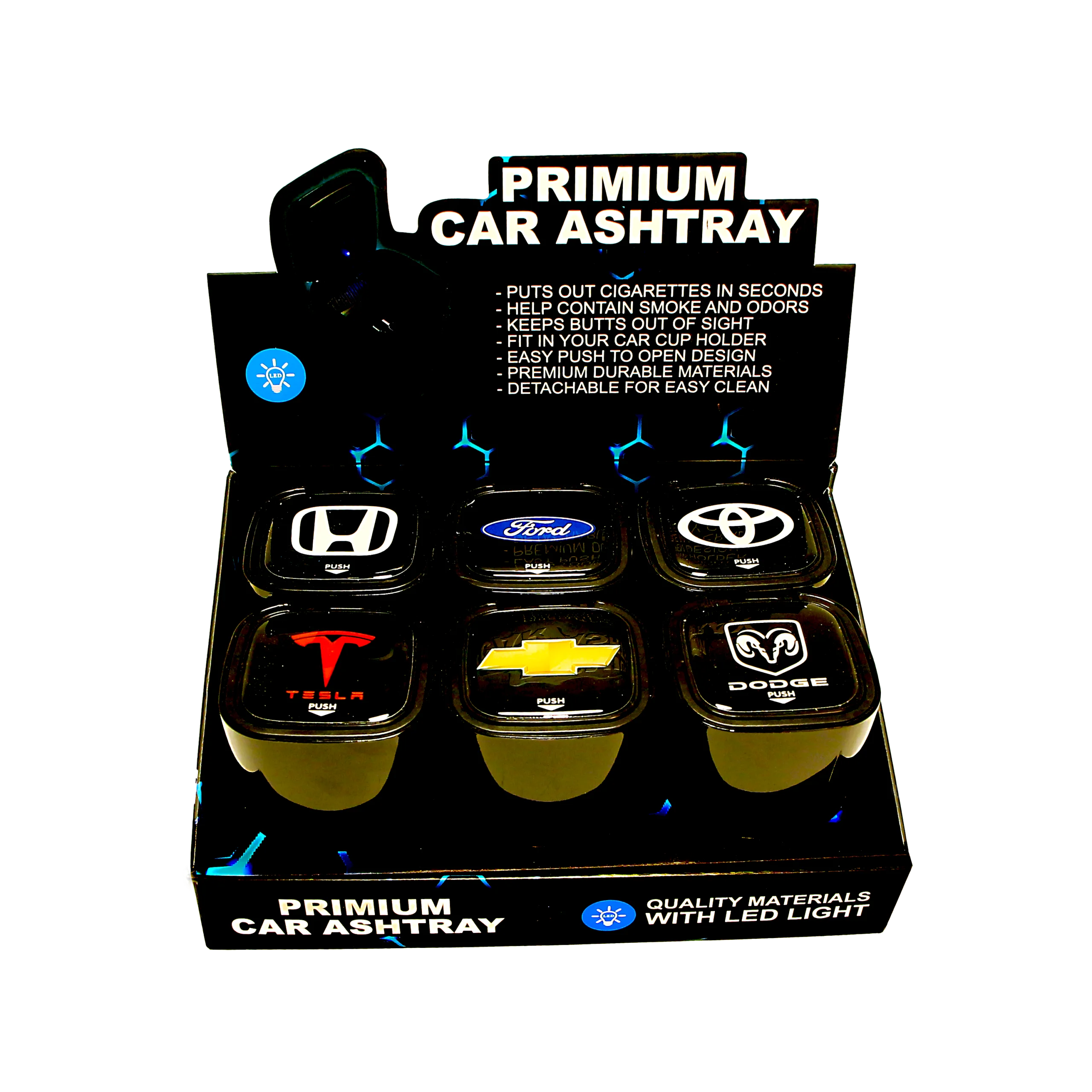 CBA-001 - Get Lost Car Brand Ashtray (6 Count)
