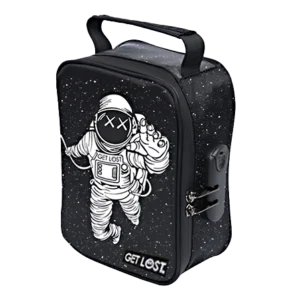 CSB-SL-006 Get Lost Premium Saffiano Leather Stash Bag (Astronaut Floating)