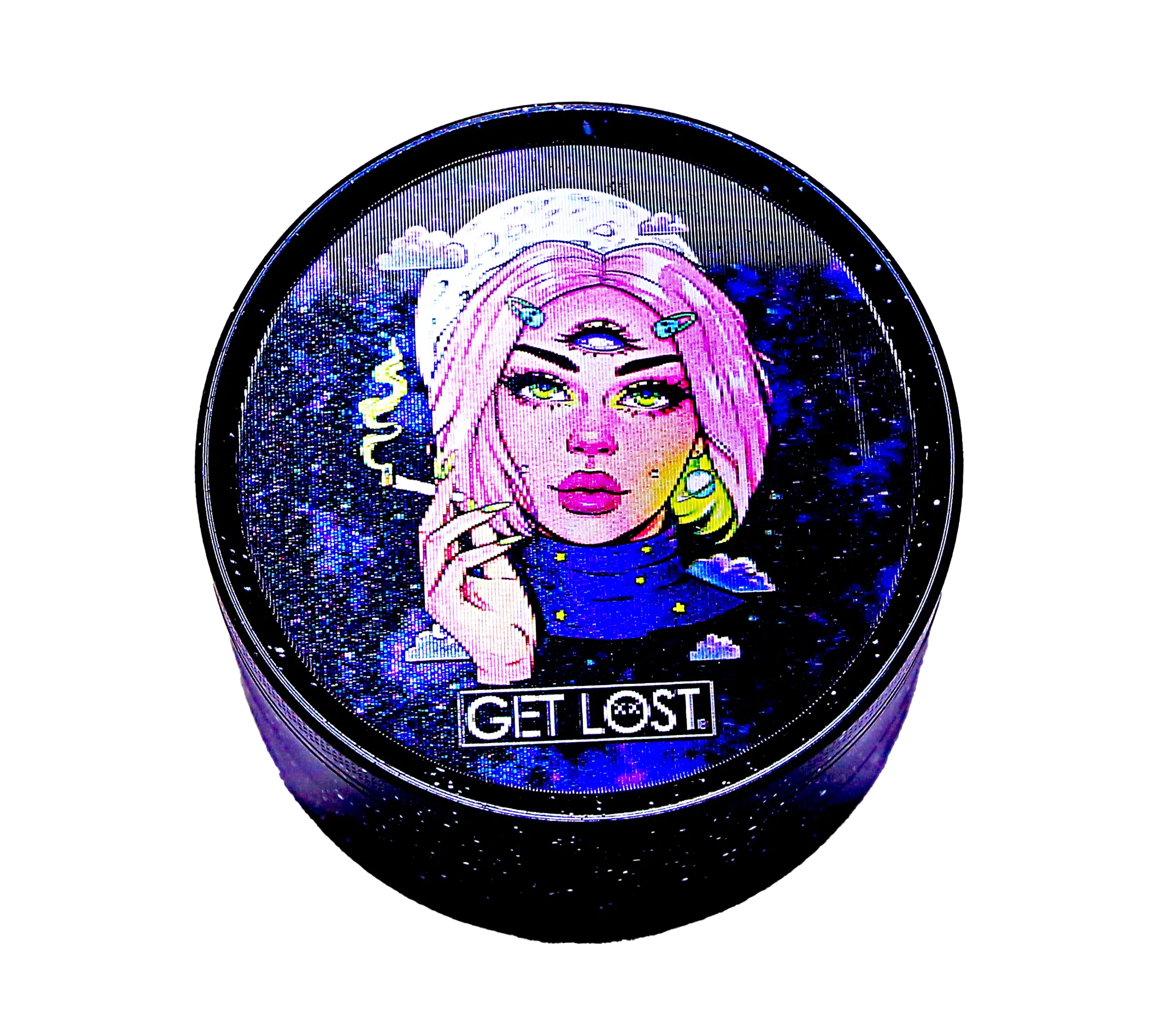 G3DG-6PK-005 - Get Lost Galaxy 3D Herb Grinders – 63mm (6 Count) Set 05 - Image 13