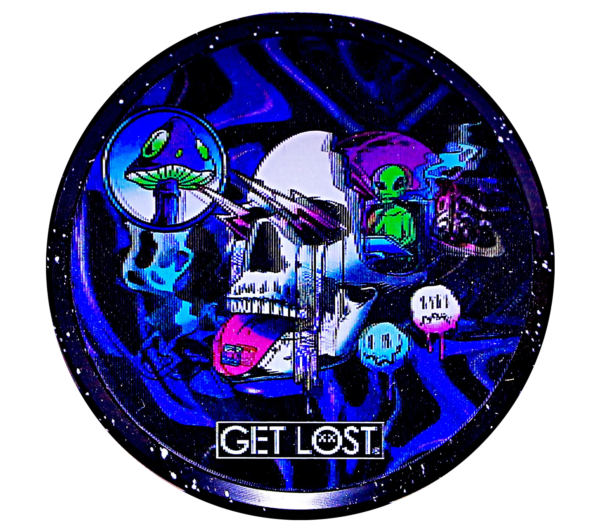 G3DG-6PK-005 - Get Lost Galaxy 3D Herb Grinders – 63mm (6 Count) Set 05 - Image 18