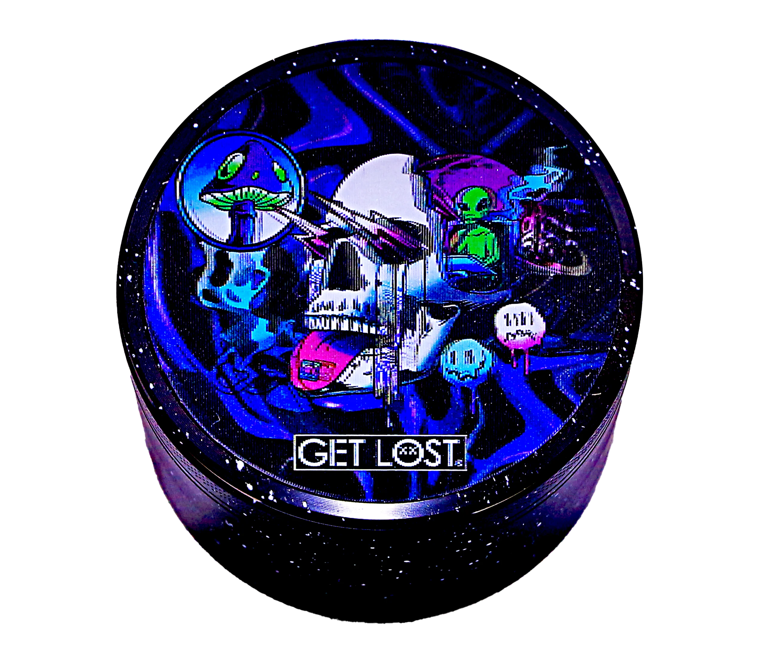 G3DG-6PK-005 - Get Lost Galaxy 3D Herb Grinders – 63mm (6 Count) Set 05 - Image 19