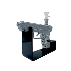 Get Lost - Auto Pistol Glass Water Pipe Kit (Clear Black)