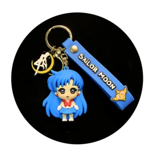KSB-061 Anime - Sailor Moon Blue - Keychain With Silicone Band
