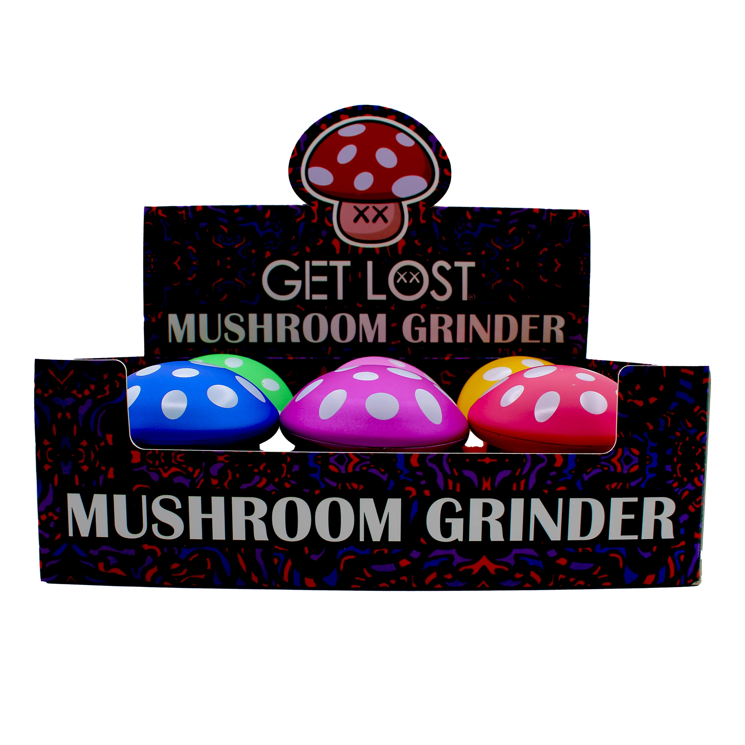 MG-MAT-002 - Get Lost Mushroom Grinder – (6 Count) (Matte)