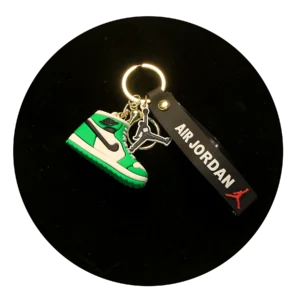 NK-SB-005 - Keychain Silicone Band - Air Jordan Shoe (Green)
