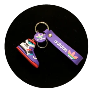 NK-SB-021 - Keychain Silicone Band - Adidas Shoe (Purple)