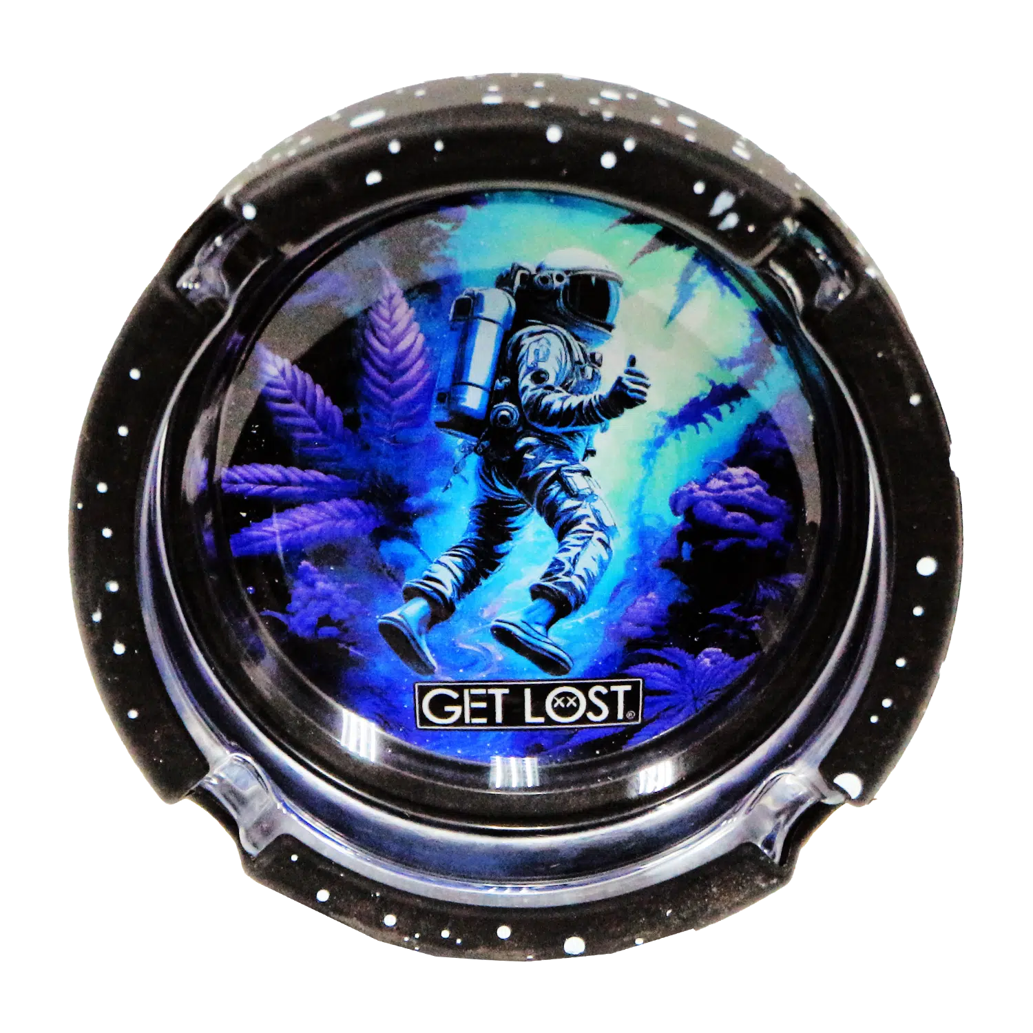 SA-6PK-011 Get Lost Glass Ashtray With Silicone Set 1 (6 Count) - Image 5