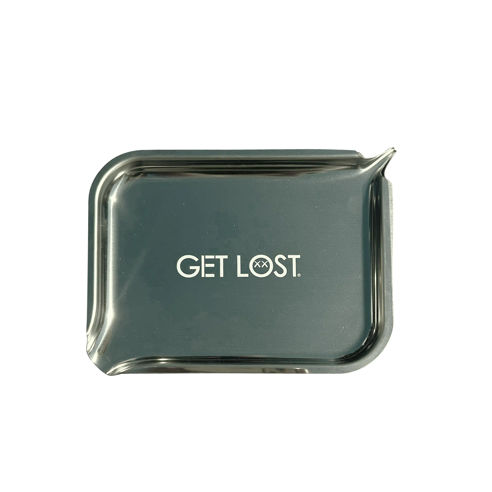 PSST-003 Get Lost Premium Stainless Steel Rolling Tray with Funnel (Silver) - Image 10