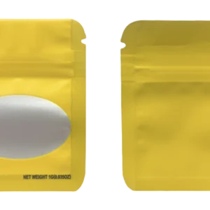1 Gram Mylar Bag – Premium Smell-Proof Flower Packaging - Gold Solid Color (100 Count) SMBW-1G-004
