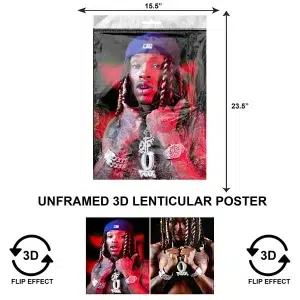 3DLPNF-009 Music - Rapper O Block Large UnFramed Poster