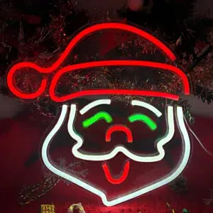 NHL-063 - Neon Hanging Light - Santa Claus Face