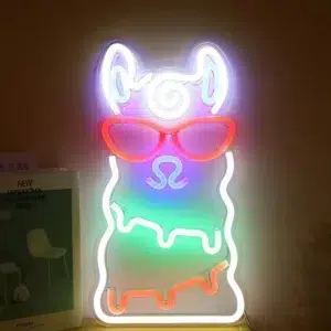 NHL-065 - Neon Hanging Light - Alpaca