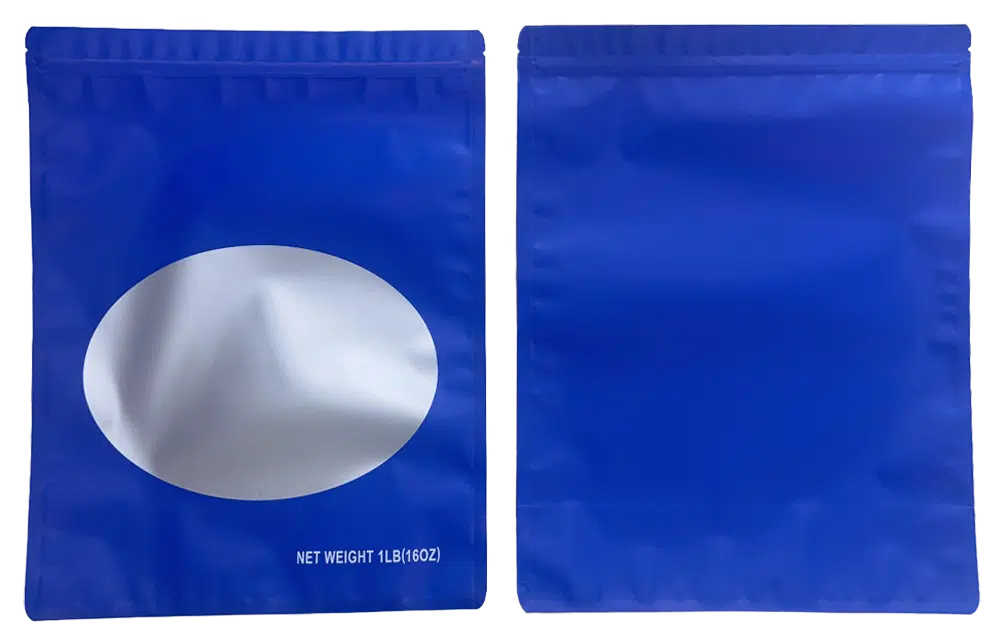 1 Pound Mylar Bag – Premium Smell-Proof Flower Packaging – Royal Blue Solid Color (25 Count) SMBW-1LB-002