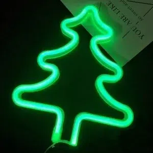 SNL-019 - Small Neon Hanging Light - Christmas Tree