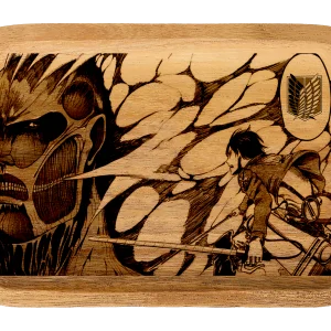 WT001 Wooden Tray - Attack on Titan 11"x7"x1"